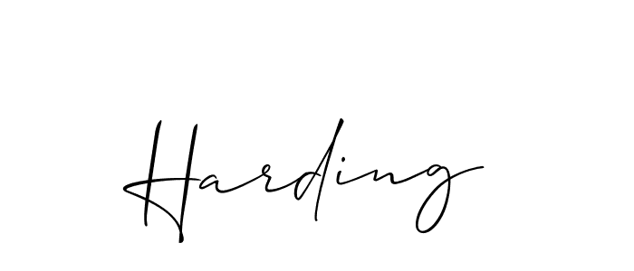 Allison_Script is a professional signature style that is perfect for those who want to add a touch of class to their signature. It is also a great choice for those who want to make their signature more unique. Get Harding name to fancy signature for free. Harding signature style 2 images and pictures png