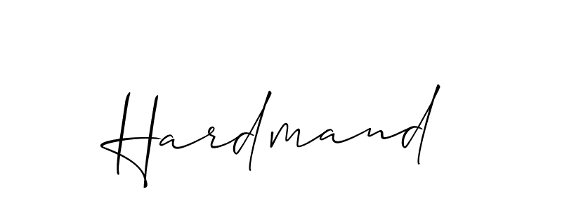 The best way (Allison_Script) to make a short signature is to pick only two or three words in your name. The name Hardmand include a total of six letters. For converting this name. Hardmand signature style 2 images and pictures png