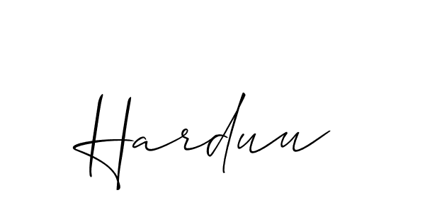 Also You can easily find your signature by using the search form. We will create Harduu name handwritten signature images for you free of cost using Allison_Script sign style. Harduu signature style 2 images and pictures png