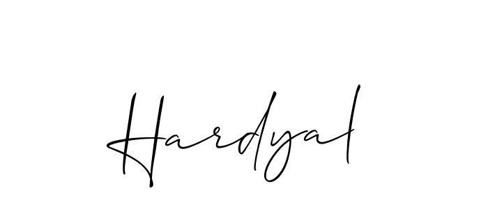 Hardyal stylish signature style. Best Handwritten Sign (Allison_Script) for my name. Handwritten Signature Collection Ideas for my name Hardyal. Hardyal signature style 2 images and pictures png