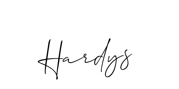 Design your own signature with our free online signature maker. With this signature software, you can create a handwritten (Allison_Script) signature for name Hardys. Hardys signature style 2 images and pictures png