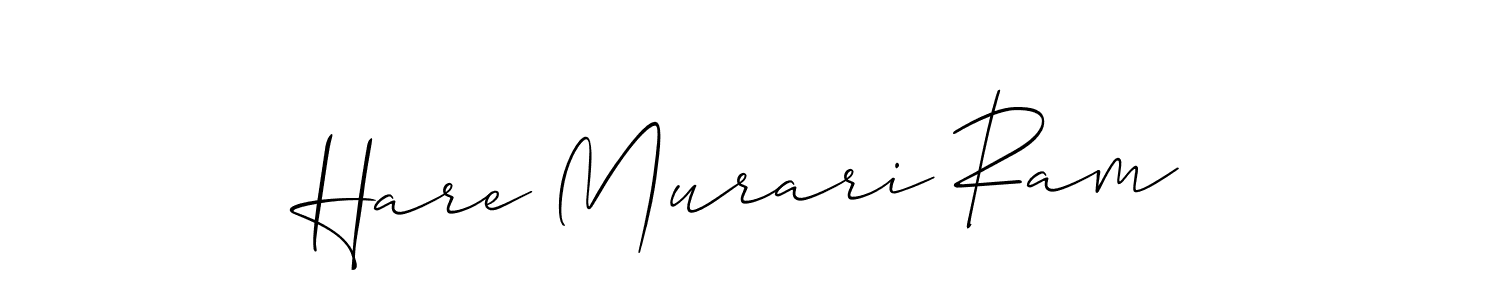 You should practise on your own different ways (Allison_Script) to write your name (Hare Murari Ram) in signature. don't let someone else do it for you. Hare Murari Ram signature style 2 images and pictures png