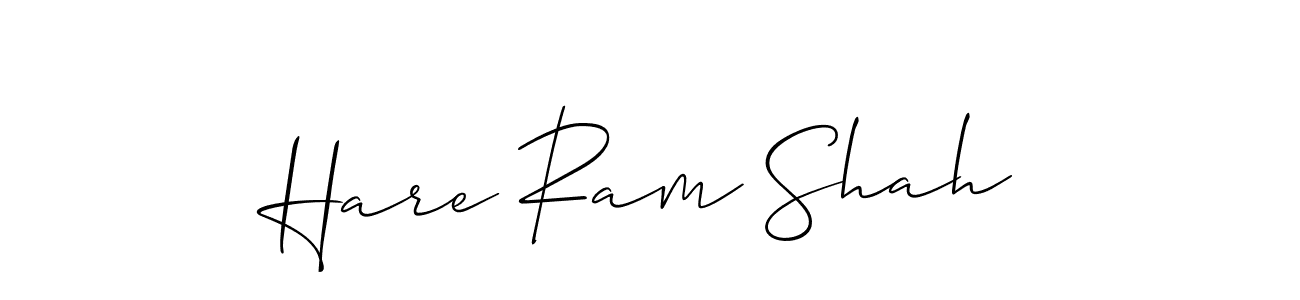 Also we have Hare Ram Shah name is the best signature style. Create professional handwritten signature collection using Allison_Script autograph style. Hare Ram Shah signature style 2 images and pictures png