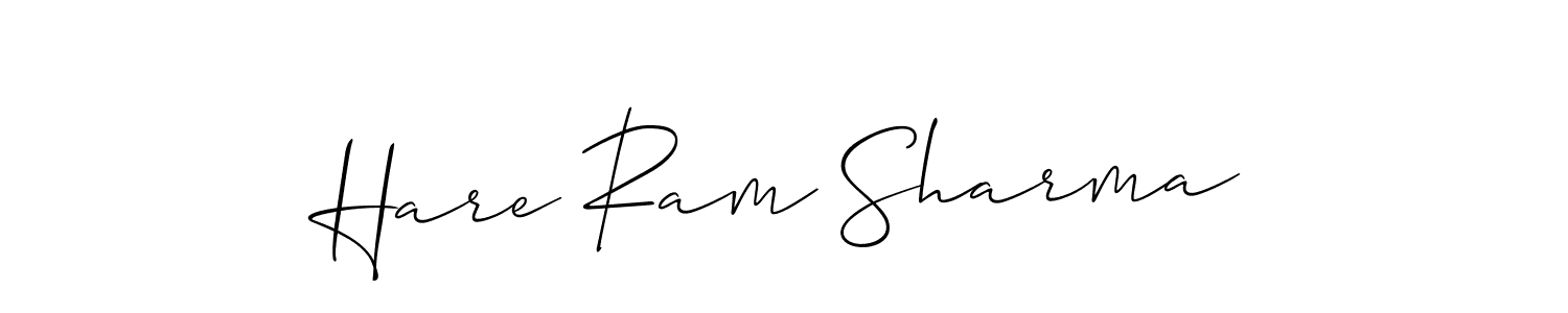 It looks lik you need a new signature style for name Hare Ram Sharma. Design unique handwritten (Allison_Script) signature with our free signature maker in just a few clicks. Hare Ram Sharma signature style 2 images and pictures png