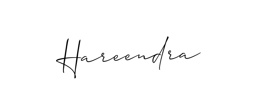 Design your own signature with our free online signature maker. With this signature software, you can create a handwritten (Allison_Script) signature for name Hareendra. Hareendra signature style 2 images and pictures png