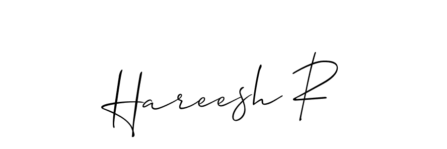 Hareesh R stylish signature style. Best Handwritten Sign (Allison_Script) for my name. Handwritten Signature Collection Ideas for my name Hareesh R. Hareesh R signature style 2 images and pictures png