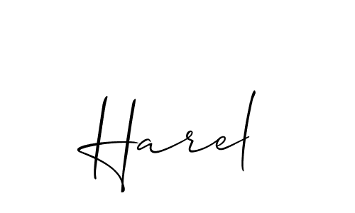 How to make Harel name signature. Use Allison_Script style for creating short signs online. This is the latest handwritten sign. Harel signature style 2 images and pictures png