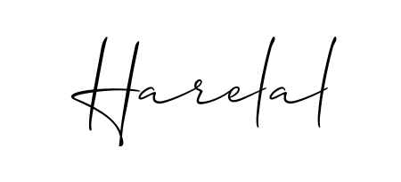 Stand out with a creative autograph for Harelal. The Allison_Script styling blends modern aesthetics with classic signature flourishes. Harelal signature style 2 images and pictures png