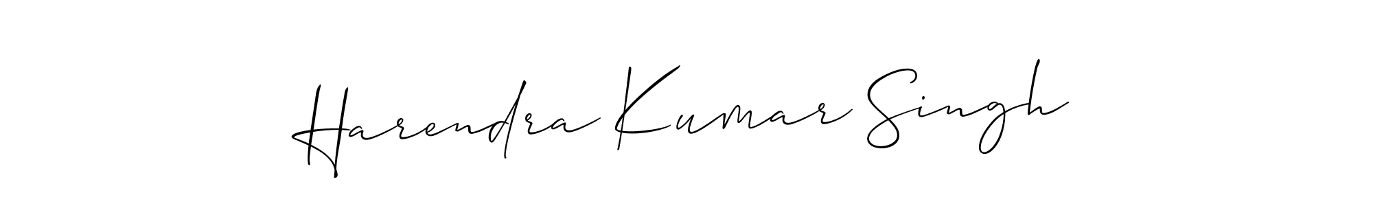 if you are searching for the best signature style for your name Harendra Kumar Singh. so please give up your signature search. here we have designed multiple signature styles  using Allison_Script. Harendra Kumar Singh signature style 2 images and pictures png