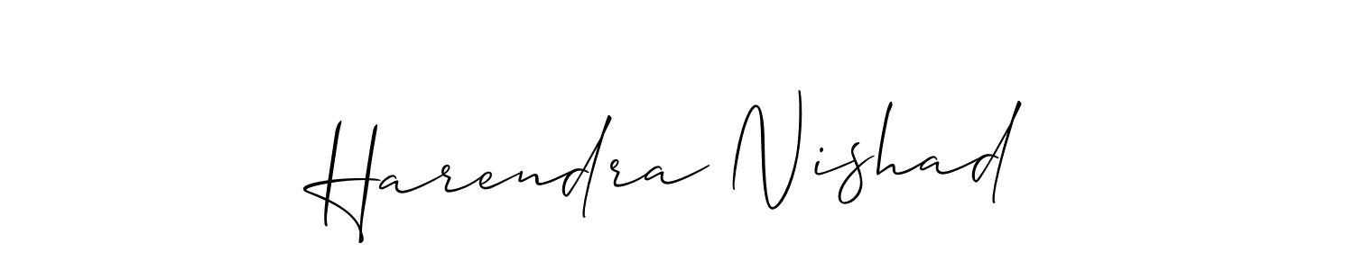 Make a short Harendra Nishad signature style. Manage your documents anywhere anytime using Allison_Script. Create and add eSignatures, submit forms, share and send files easily. Harendra Nishad signature style 2 images and pictures png