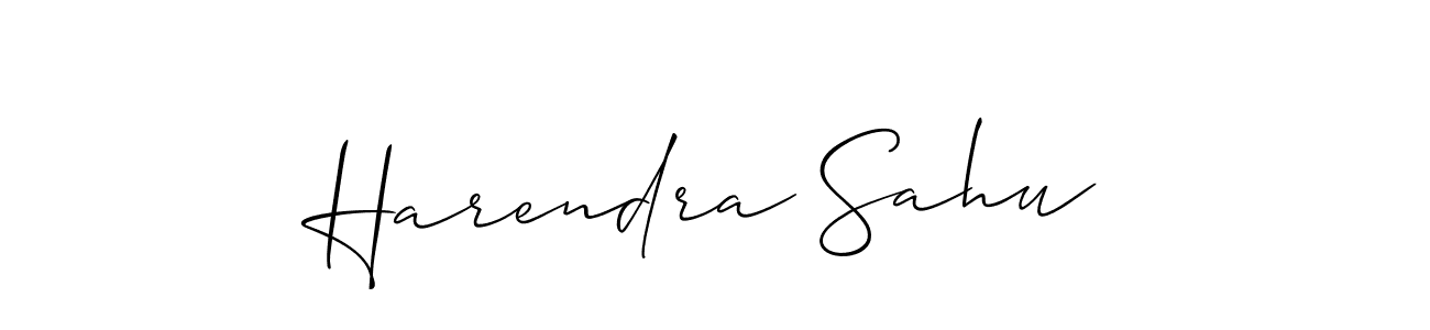 Harendra Sahu stylish signature style. Best Handwritten Sign (Allison_Script) for my name. Handwritten Signature Collection Ideas for my name Harendra Sahu. Harendra Sahu signature style 2 images and pictures png