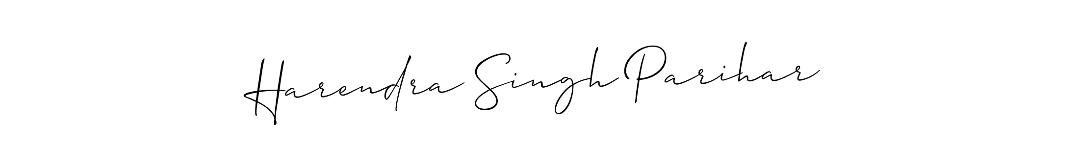 How to make Harendra Singh Parihar name signature. Use Allison_Script style for creating short signs online. This is the latest handwritten sign. Harendra Singh Parihar signature style 2 images and pictures png