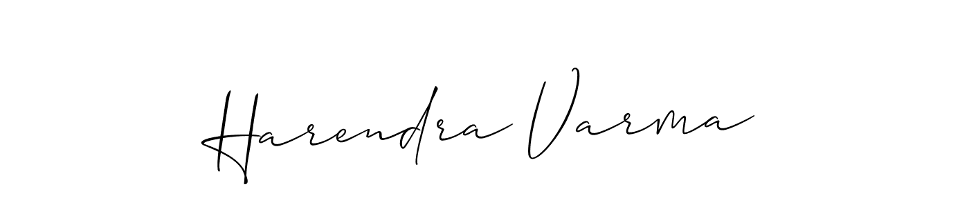 Use a signature maker to create a handwritten signature online. With this signature software, you can design (Allison_Script) your own signature for name Harendra Varma. Harendra Varma signature style 2 images and pictures png