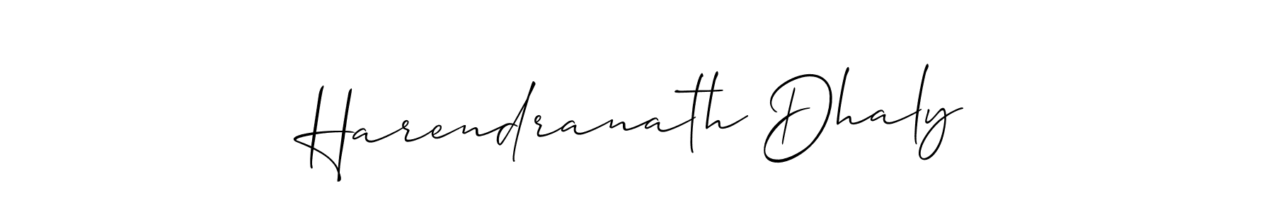 Also You can easily find your signature by using the search form. We will create Harendranath Dhaly name handwritten signature images for you free of cost using Allison_Script sign style. Harendranath Dhaly signature style 2 images and pictures png