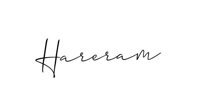 How to make Hareram name signature. Use Allison_Script style for creating short signs online. This is the latest handwritten sign. Hareram signature style 2 images and pictures png