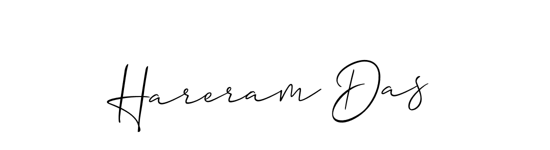 Use a signature maker to create a handwritten signature online. With this signature software, you can design (Allison_Script) your own signature for name Hareram Das. Hareram Das signature style 2 images and pictures png