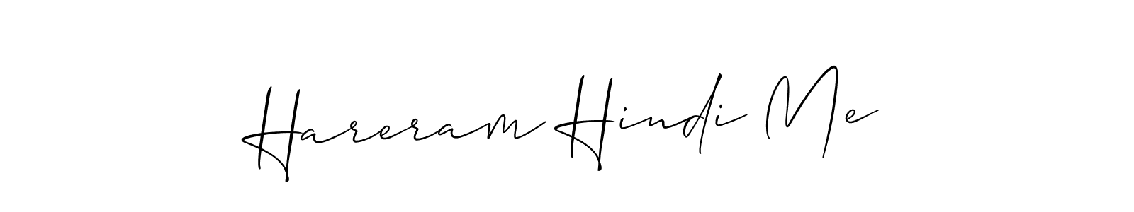 This is the best signature style for the Hareram Hindi Me name. Also you like these signature font (Allison_Script). Mix name signature. Hareram Hindi Me signature style 2 images and pictures png