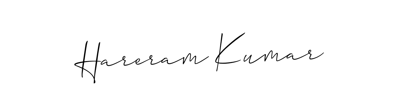 You can use this online signature creator to create a handwritten signature for the name Hareram Kumar. This is the best online autograph maker. Hareram Kumar signature style 2 images and pictures png