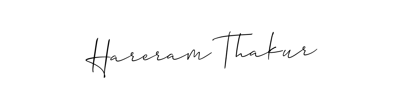 Hareram Thakur stylish signature style. Best Handwritten Sign (Allison_Script) for my name. Handwritten Signature Collection Ideas for my name Hareram Thakur. Hareram Thakur signature style 2 images and pictures png