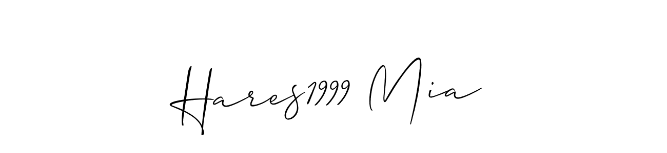 The best way (Allison_Script) to make a short signature is to pick only two or three words in your name. The name Hares1999 Mia include a total of six letters. For converting this name. Hares1999 Mia signature style 2 images and pictures png