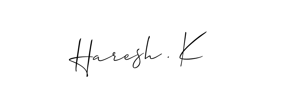 Haresh . K stylish signature style. Best Handwritten Sign (Allison_Script) for my name. Handwritten Signature Collection Ideas for my name Haresh . K. Haresh . K signature style 2 images and pictures png