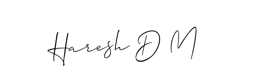 This is the best signature style for the Haresh D M name. Also you like these signature font (Allison_Script). Mix name signature. Haresh D M signature style 2 images and pictures png