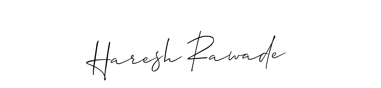 Also we have Haresh Rawade name is the best signature style. Create professional handwritten signature collection using Allison_Script autograph style. Haresh Rawade signature style 2 images and pictures png