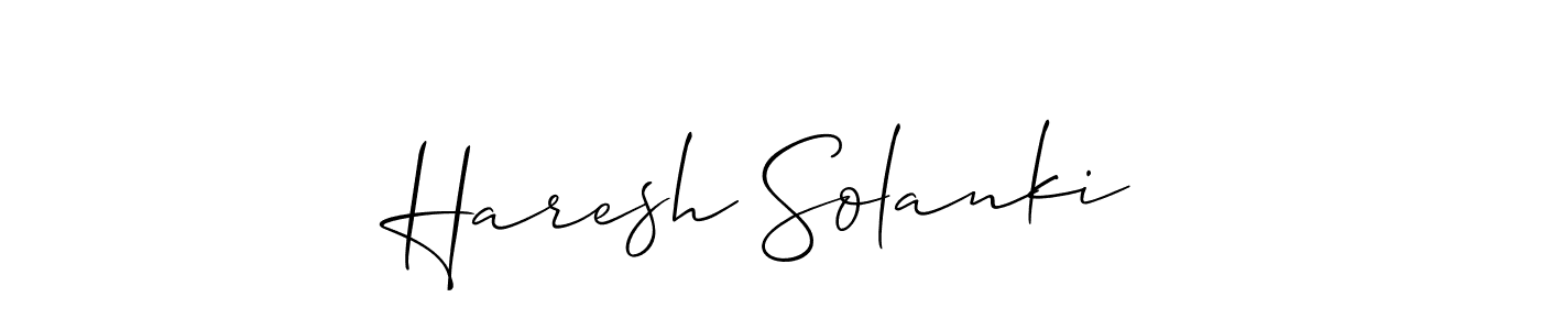 It looks lik you need a new signature style for name Haresh Solanki. Design unique handwritten (Allison_Script) signature with our free signature maker in just a few clicks. Haresh Solanki signature style 2 images and pictures png