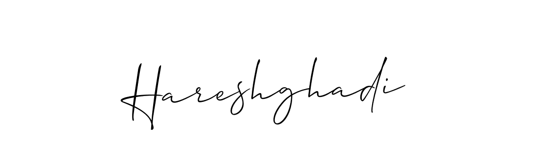 Once you've used our free online signature maker to create your best signature Allison_Script style, it's time to enjoy all of the benefits that Hareshghadi name signing documents. Hareshghadi signature style 2 images and pictures png