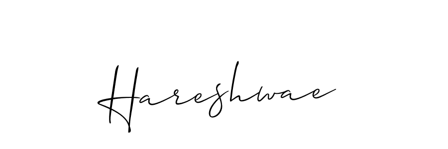 Also You can easily find your signature by using the search form. We will create Hareshwae name handwritten signature images for you free of cost using Allison_Script sign style. Hareshwae signature style 2 images and pictures png