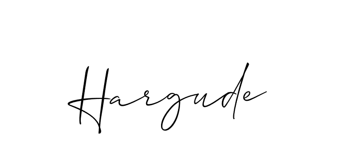 Make a short Hargude signature style. Manage your documents anywhere anytime using Allison_Script. Create and add eSignatures, submit forms, share and send files easily. Hargude signature style 2 images and pictures png