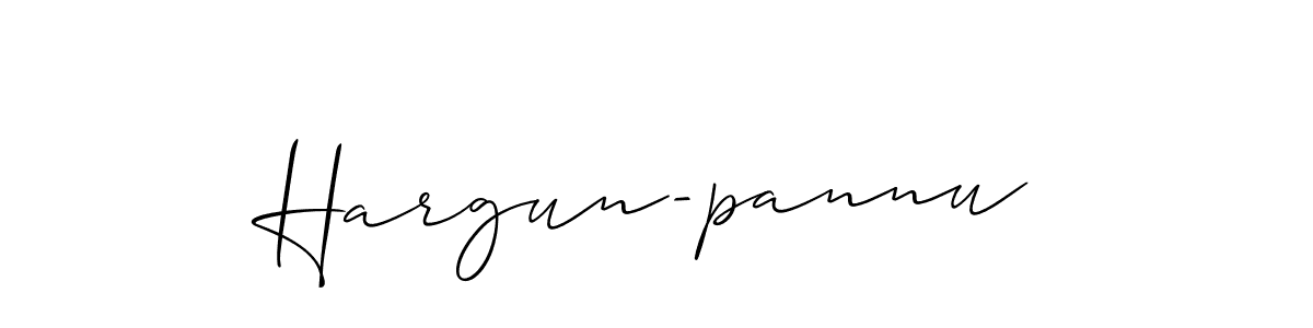 Also You can easily find your signature by using the search form. We will create Hargun-pannu name handwritten signature images for you free of cost using Allison_Script sign style. Hargun-pannu signature style 2 images and pictures png