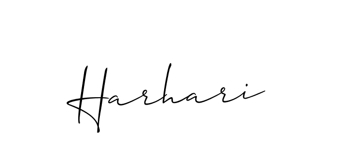 The best way (Allison_Script) to make a short signature is to pick only two or three words in your name. The name Harhari include a total of six letters. For converting this name. Harhari signature style 2 images and pictures png
