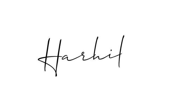 Make a beautiful signature design for name Harhil. Use this online signature maker to create a handwritten signature for free. Harhil signature style 2 images and pictures png