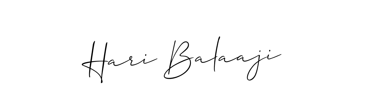 Allison_Script is a professional signature style that is perfect for those who want to add a touch of class to their signature. It is also a great choice for those who want to make their signature more unique. Get Hari Balaaji name to fancy signature for free. Hari Balaaji signature style 2 images and pictures png