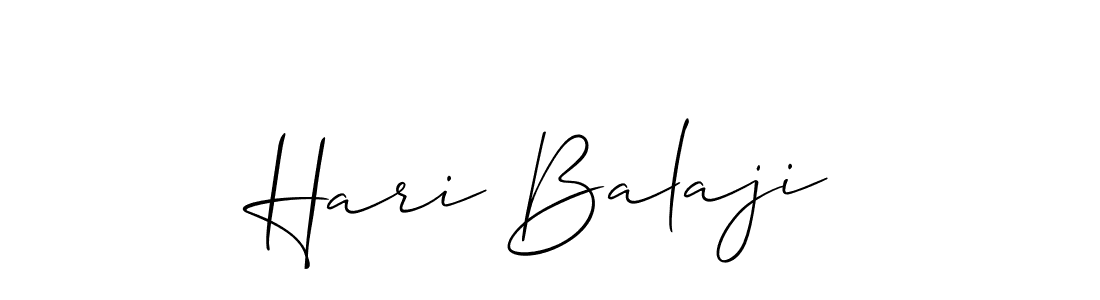 How to make Hari Balaji signature? Allison_Script is a professional autograph style. Create handwritten signature for Hari Balaji name. Hari Balaji signature style 2 images and pictures png