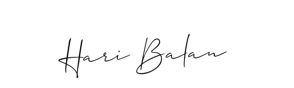 How to make Hari Balan signature? Allison_Script is a professional autograph style. Create handwritten signature for Hari Balan name. Hari Balan signature style 2 images and pictures png