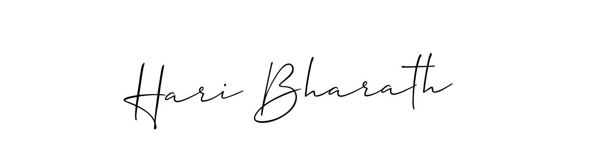 Also You can easily find your signature by using the search form. We will create Hari Bharath name handwritten signature images for you free of cost using Allison_Script sign style. Hari Bharath signature style 2 images and pictures png