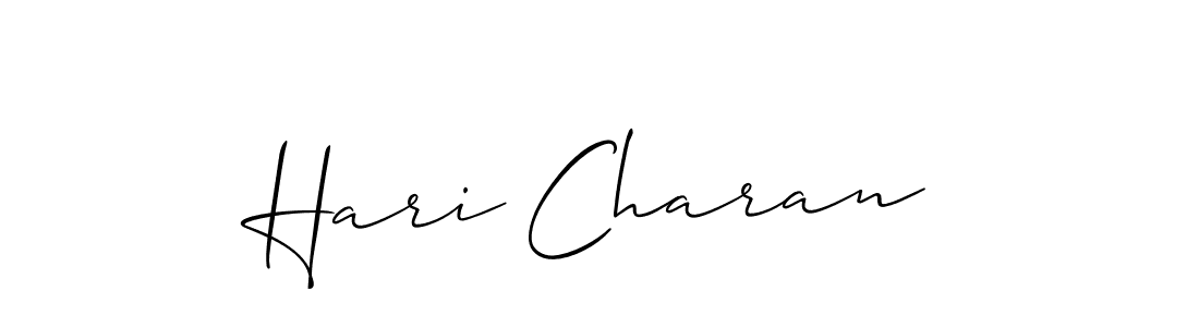 Use a signature maker to create a handwritten signature online. With this signature software, you can design (Allison_Script) your own signature for name Hari Charan. Hari Charan signature style 2 images and pictures png
