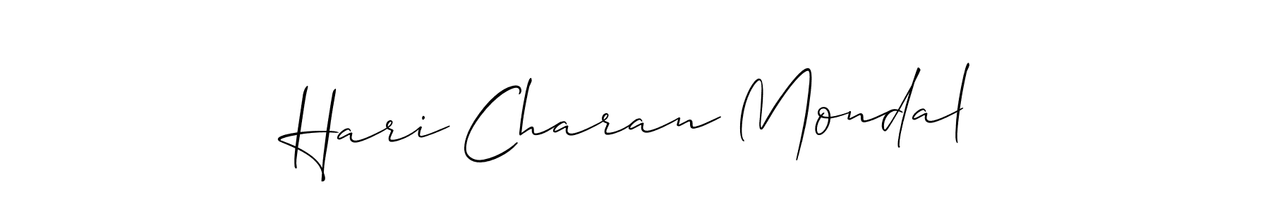 Hari Charan Mondal stylish signature style. Best Handwritten Sign (Allison_Script) for my name. Handwritten Signature Collection Ideas for my name Hari Charan Mondal. Hari Charan Mondal signature style 2 images and pictures png