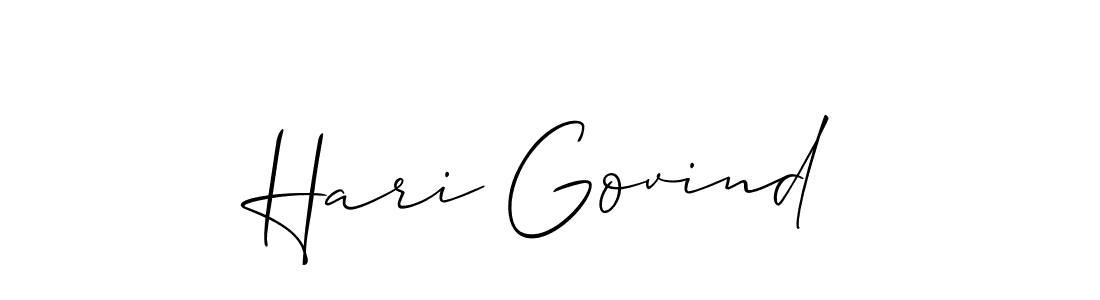 Allison_Script is a professional signature style that is perfect for those who want to add a touch of class to their signature. It is also a great choice for those who want to make their signature more unique. Get Hari Govind name to fancy signature for free. Hari Govind signature style 2 images and pictures png