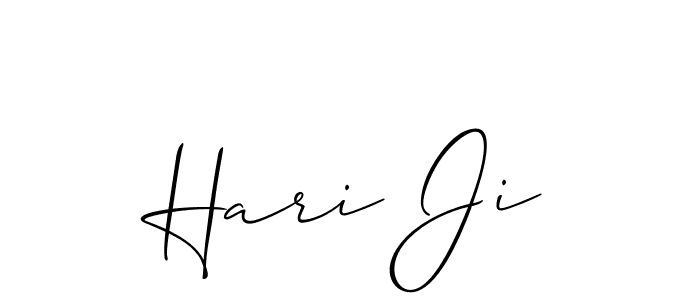 Similarly Allison_Script is the best handwritten signature design. Signature creator online .You can use it as an online autograph creator for name Hari Ji. Hari Ji signature style 2 images and pictures png
