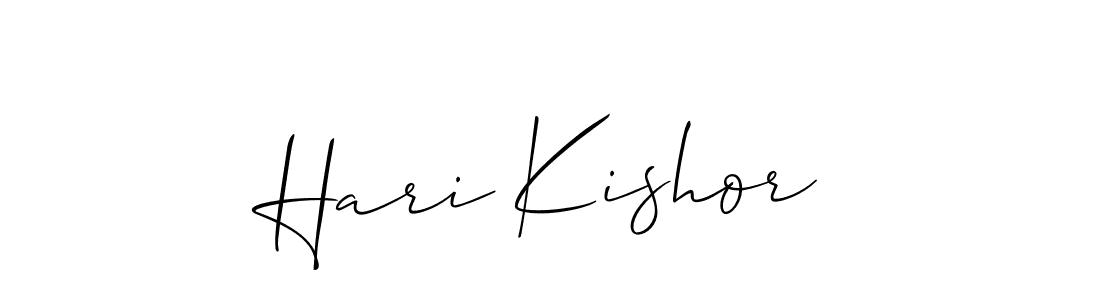 Make a short Hari Kishor signature style. Manage your documents anywhere anytime using Allison_Script. Create and add eSignatures, submit forms, share and send files easily. Hari Kishor signature style 2 images and pictures png