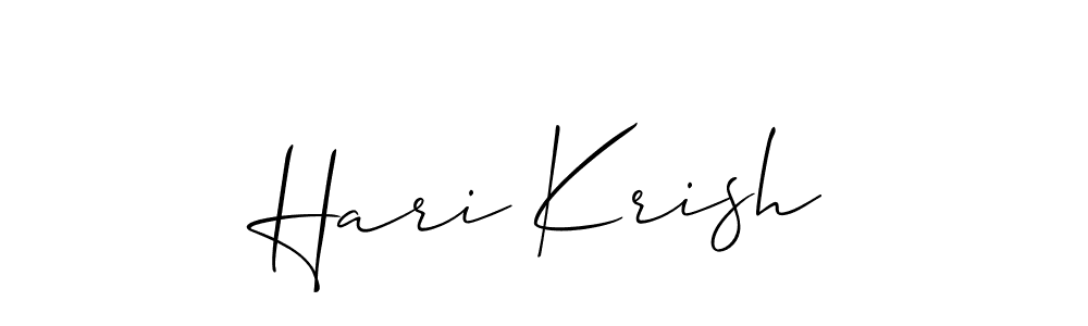 The best way (Allison_Script) to make a short signature is to pick only two or three words in your name. The name Hari Krish include a total of six letters. For converting this name. Hari Krish signature style 2 images and pictures png