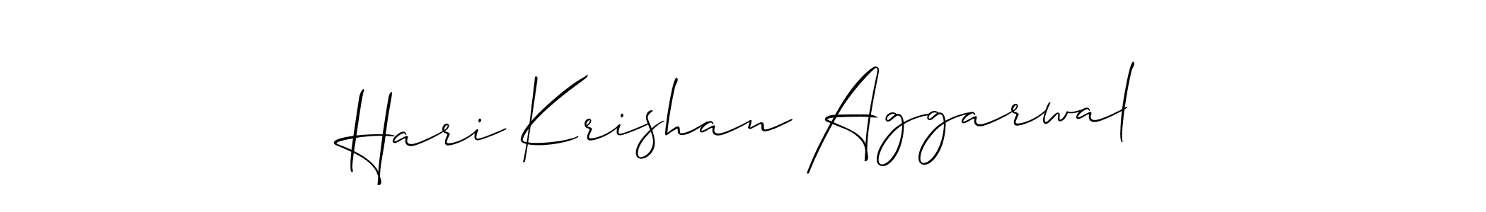 Design your own signature with our free online signature maker. With this signature software, you can create a handwritten (Allison_Script) signature for name Hari Krishan Aggarwal. Hari Krishan Aggarwal signature style 2 images and pictures png