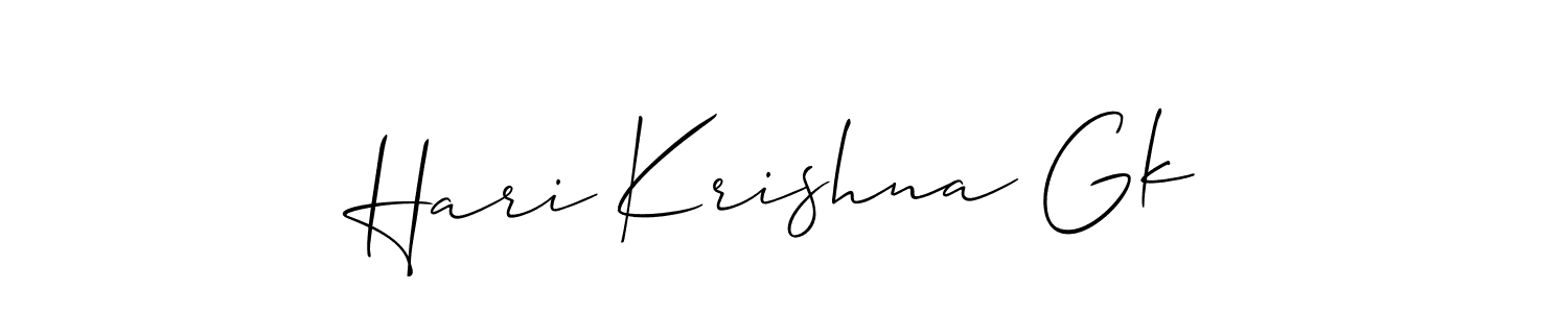 You can use this online signature creator to create a handwritten signature for the name Hari Krishna Gk. This is the best online autograph maker. Hari Krishna Gk signature style 2 images and pictures png