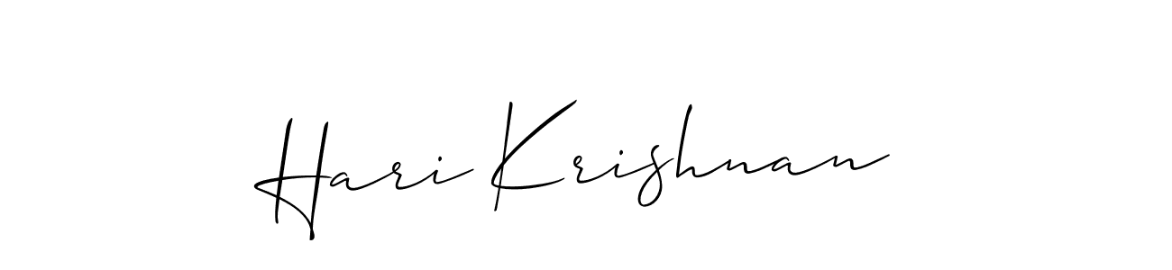 It looks lik you need a new signature style for name Hari Krishnan. Design unique handwritten (Allison_Script) signature with our free signature maker in just a few clicks. Hari Krishnan signature style 2 images and pictures png