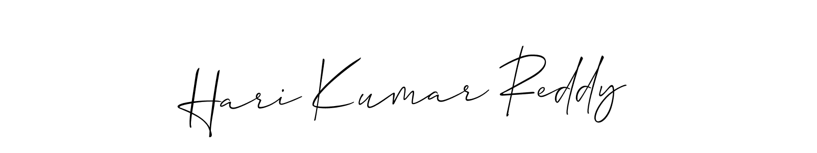 Hari Kumar Reddy stylish signature style. Best Handwritten Sign (Allison_Script) for my name. Handwritten Signature Collection Ideas for my name Hari Kumar Reddy. Hari Kumar Reddy signature style 2 images and pictures png