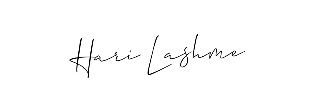 Hari Lashme stylish signature style. Best Handwritten Sign (Allison_Script) for my name. Handwritten Signature Collection Ideas for my name Hari Lashme. Hari Lashme signature style 2 images and pictures png