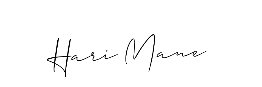 Create a beautiful signature design for name Hari Mane. With this signature (Allison_Script) fonts, you can make a handwritten signature for free. Hari Mane signature style 2 images and pictures png